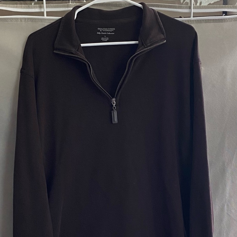 ROUNDTREE & YORKE 100% COTTON ZIPPER
